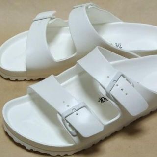 ビルケンシュトック(BIRKENSTOCK)のBirkenstock EVAサンダルArizona 白 24.0cm ドイツ製(サンダル)