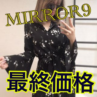 ジェイダ(GYDA)のMIRROR9 ミラーナイン 花柄 シャツ ワンピース シャツワンピ(ロングワンピース/マキシワンピース)