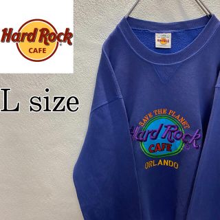 ロックハード(ROCK HARD)の【USA製】ハードロックカフェ　トレーナー大人気　刺繍ロゴ　ビッグロゴオーランド(スウェット)