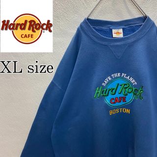 ロックハード(ROCK HARD)の【USA製】ハードロックカフェ　トレーナー大人気　刺繍ロゴ　ビッグロゴ　ロンドン(スウェット)