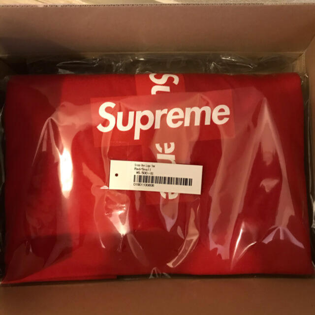 赤S Supreme Cross Box Logo Tee 新品 1