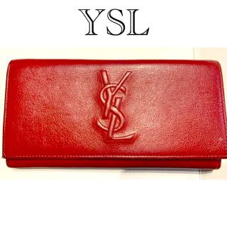 サンローラン(Saint Laurent)の長財布　サンローラン 赤　YSL(財布)