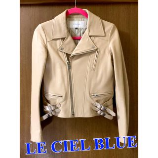 ルシェルブルー(LE CIEL BLEU)の＊最終お値下げ！LE CIEL BLUE ライダースジャケット 36サイズ＊(ライダースジャケット)