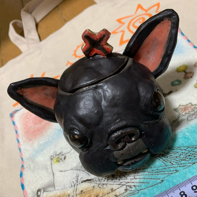 フレンチブルドッグ 造形アート 焼き物オブジェ ゆにまる