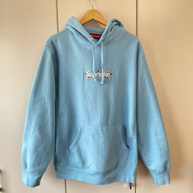 【adgj】Bandana Box Logo Hooded Sweatshirt