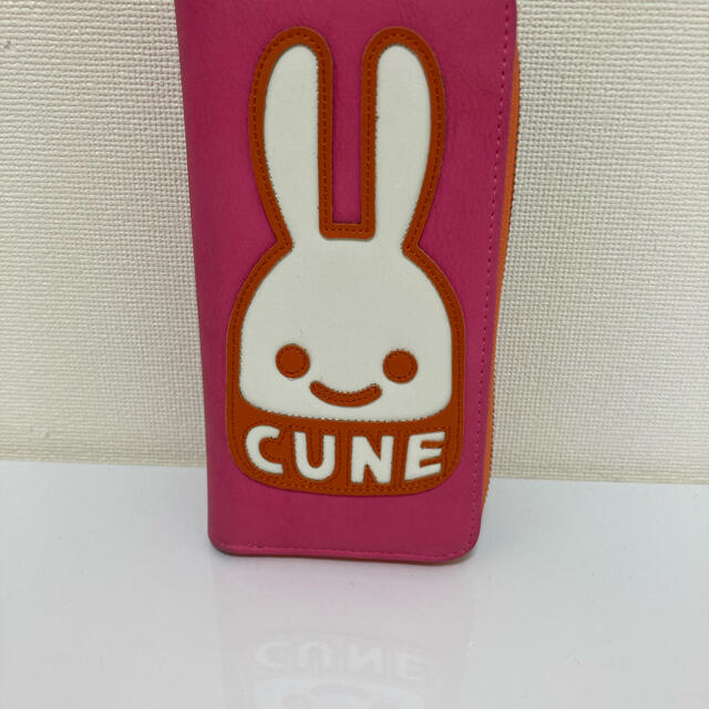 cune パッチワーク　長財布　ピンク