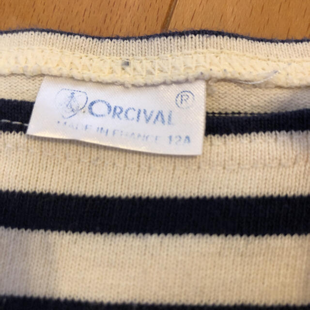 ORCIVAL(オーシバル)のORCIVAL ボーダーワンピース １３０ キッズ/ベビー/マタニティのキッズ服女の子用(90cm~)(ワンピース)の商品写真
