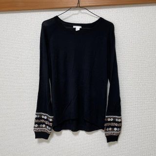 エイチアンドエム(H&M)の【まだまだ綺麗に着れます】H&M ビジュー ニット(ニット/セーター)