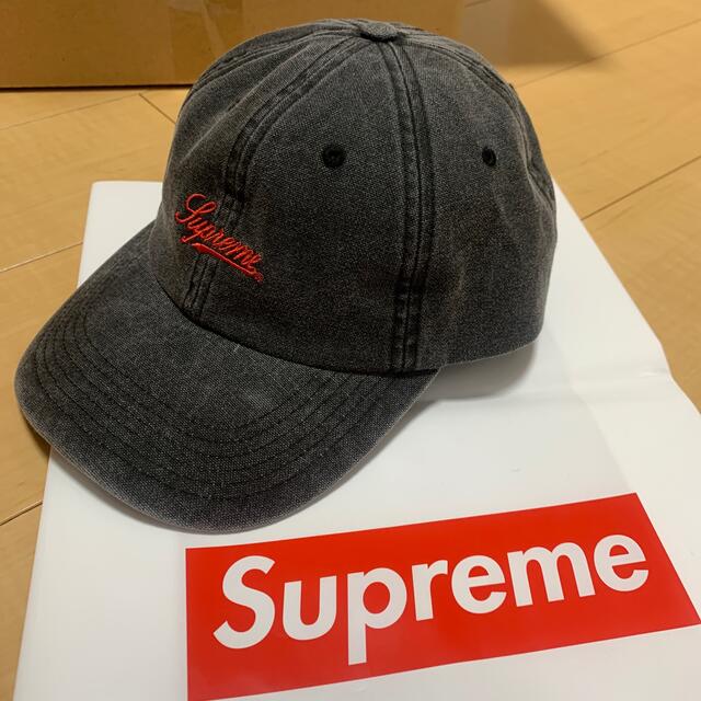 supreme cap ブラックデニム