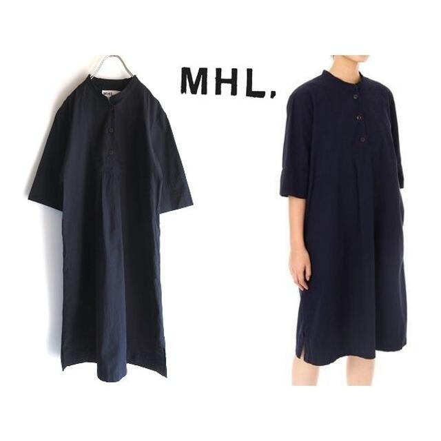 販売 オンライン 美品 Mhl 18ss Dry Cotton Poplin ワンピース 1 特別セール Eitapesca Com