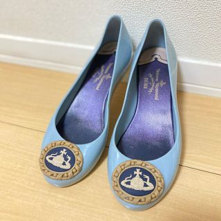 ヴィヴィアンウエストウッド(Vivienne Westwood)のヴィヴィアン・ウエストウッドとメリッサのコラボ ラバー フラットシューズ (ハイヒール/パンプス)