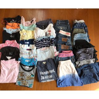 140女児夏向けお洋服34点まとめて(その他)