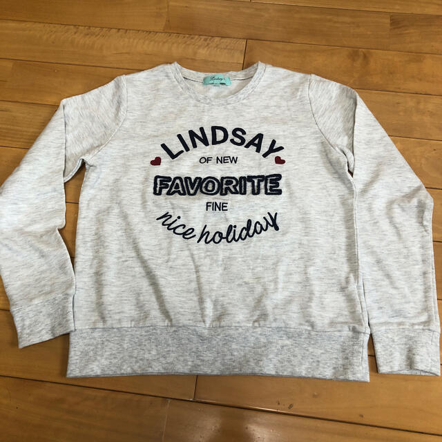 Lindsay(リンジィ)の【美品】リンジー　Ｌ　160 極薄トレーナー　2枚セット キッズ/ベビー/マタニティのキッズ服女の子用(90cm~)(ジャケット/上着)の商品写真