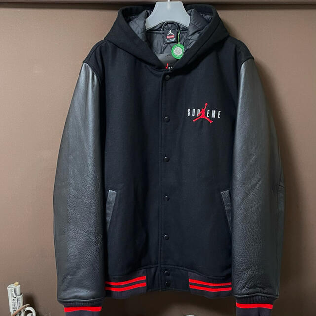 Supreme x Jordan Hooded Varsity Jacket