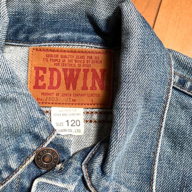 EDWIN(エドウィン)のEDWIN デニムジャケット　キッズ　エドウィン キッズ/ベビー/マタニティのキッズ服女の子用(90cm~)(ジャケット/上着)の商品写真