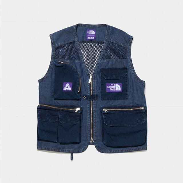 新品 PALACE NORTH FACE PURPLE LABEL ベスト L