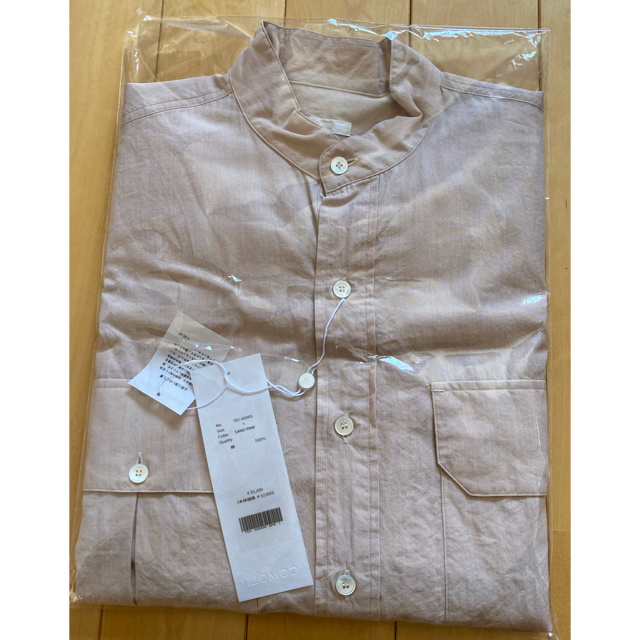 COMOLI(コモリ)のcomoli コモリ　21SS プルオーバーカーゴシャツ　サンドピンク　サイズ1 メンズのトップス(シャツ)の商品写真