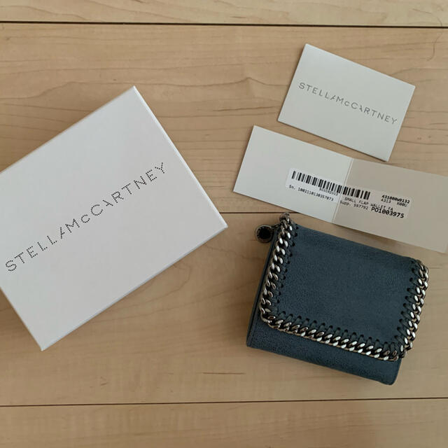 Stella McCartney(ステラマッカートニー)のステラマッカートニー　ファラベア　三つ折り財布　ブルー レディースのファッション小物(財布)の商品写真