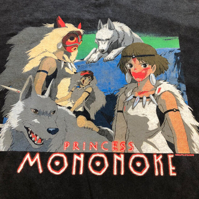 【新品未使用】もののけ姫 Princess MononokeジブリTシャツメンズ