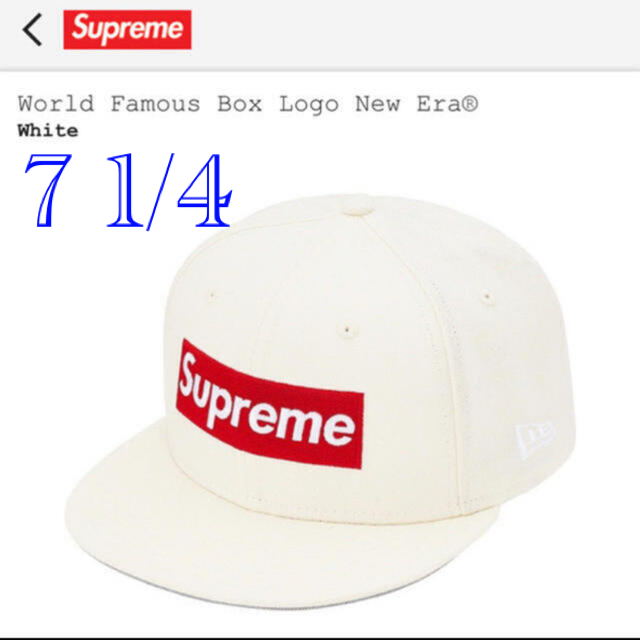 ‼️World Famous Box Logo New Era®7 1/4‼️キャップ