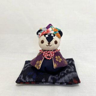 ミナペルホネン(mina perhonen)のくまちゃんの五月人形 εïз ハンドメイド ミナペルホネン 五月人形 兜(人形)