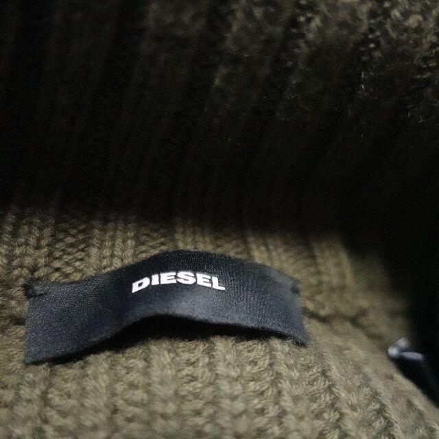 DIESEL(ディーゼル)の■DIESEL　ニット　カーキ　レディース　XS レディースのトップス(ニット/セーター)の商品写真