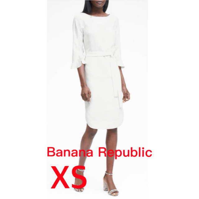 Banana Republic(バナナリパブリック)のサイズXS ウエストマークシャツワンピース レディースのワンピース(ひざ丈ワンピース)の商品写真