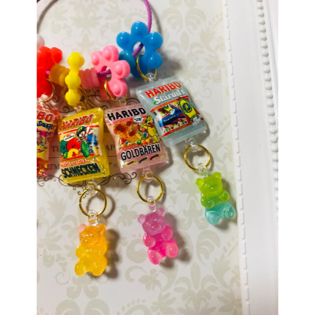 ジャラジャラキーホルダー♡ハリボー&くまグミ No.061 2