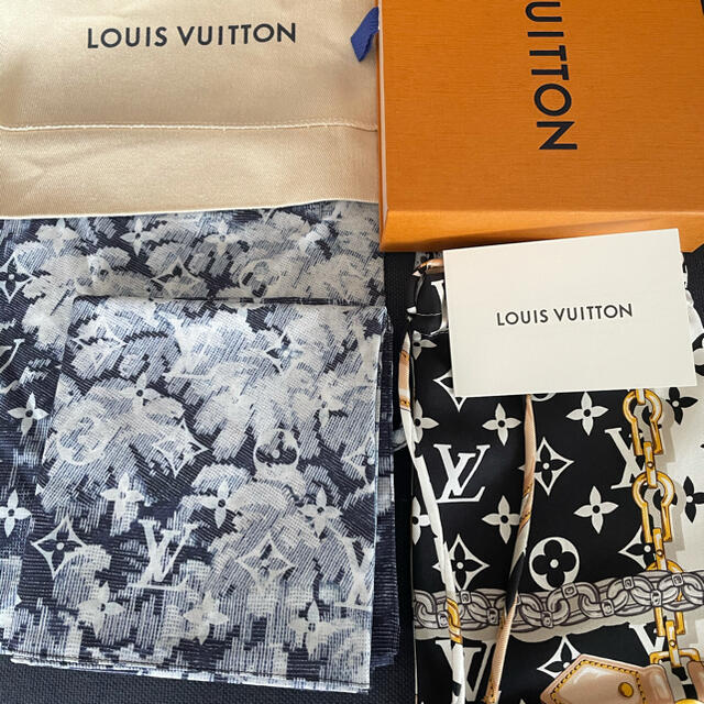 LOUIS VUITTON(ルイヴィトン)の値下げ中　ルイヴィトン　マスクケース2種類&バンダナセット レディースのファッション小物(その他)の商品写真