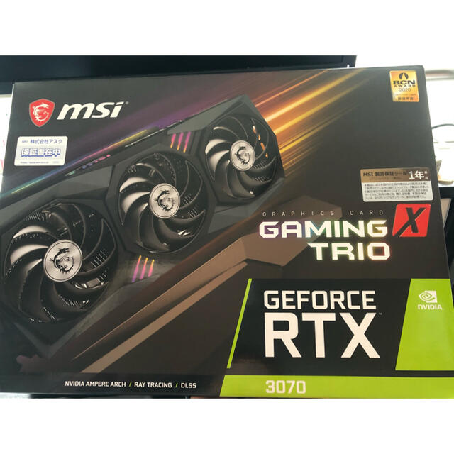 新品 msi rtx3070 gamingX trioPCパーツ