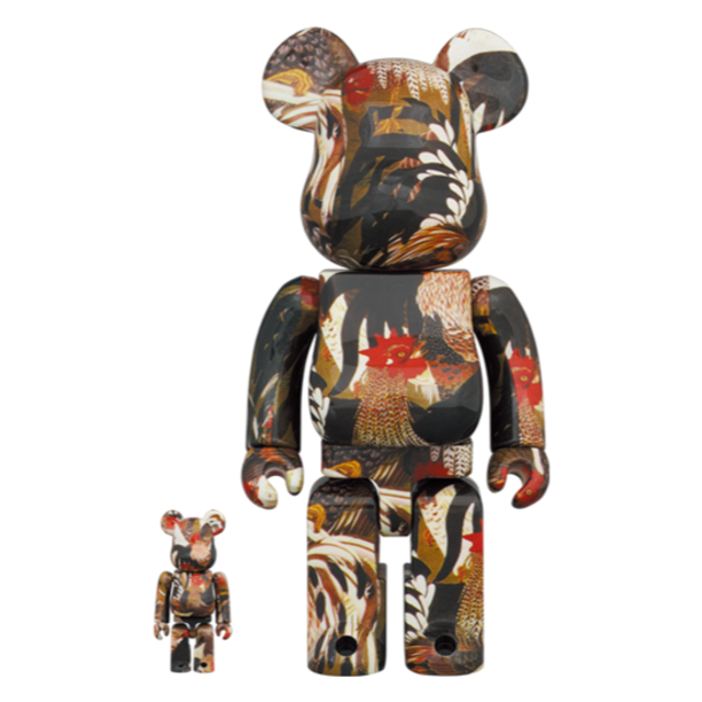 注意事項BE@RBRICK 伊藤若冲「群鶏図」100％ & 400％