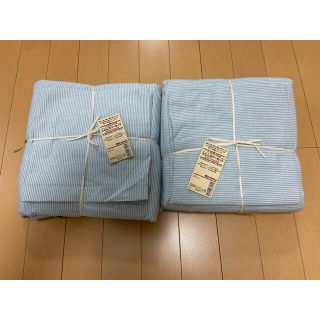 ムジルシリョウヒン(MUJI (無印良品))の★無印良品　掛け布団　ボックスシーツ　まくらカバー　セット　2組★(シーツ/カバー)