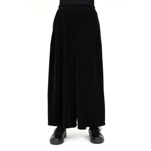 LAD MUSICIAN VELOUR CROPPED WIDE PANTS-