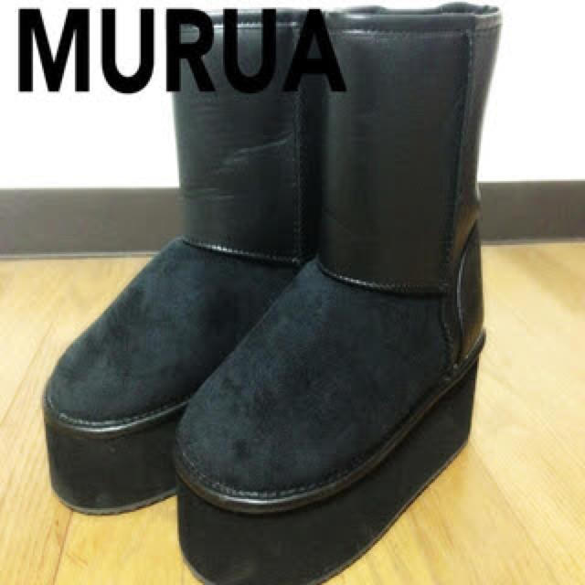 Murua Murua厚底ムートンブーツの通販 By Tomo S Shop ムルーアならラクマ