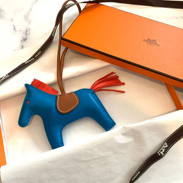 Hermes(エルメス)のロデオ ＭＭ　ブルーザンジバル🐴💙 ハンドメイドのファッション小物(バッグチャーム)の商品写真