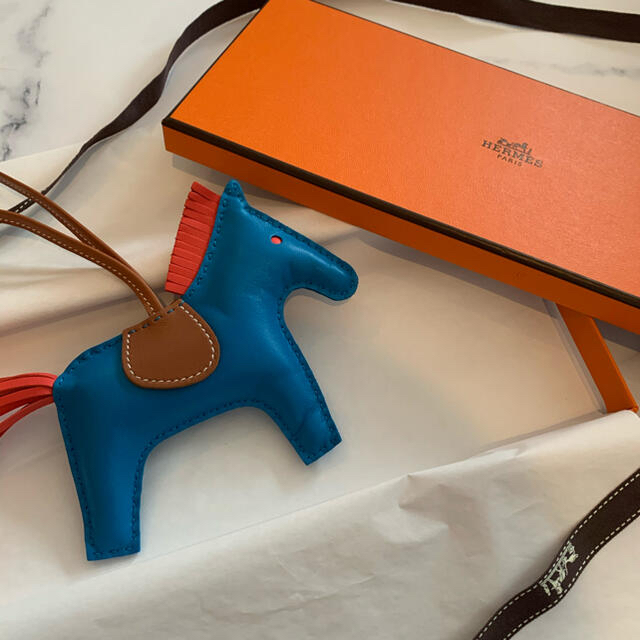 Hermes(エルメス)のロデオ ＭＭ　ブルーザンジバル🐴💙 ハンドメイドのファッション小物(バッグチャーム)の商品写真