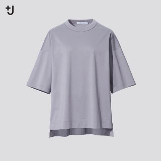 ユニクロ(UNIQLO)のユニクロ ジルサンダー スーピマコットンオーバーサイズT グレー (Tシャツ/カットソー(半袖/袖なし))