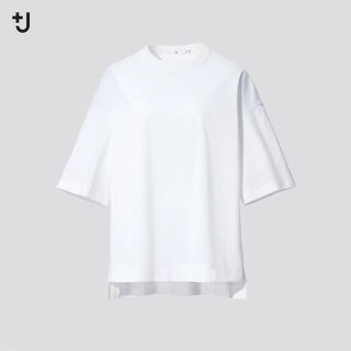 ユニクロ(UNIQLO)のユニクロ ジルサンダー スーピマコットンオーバーサイズT ホワイト XXL (Tシャツ/カットソー(半袖/袖なし))