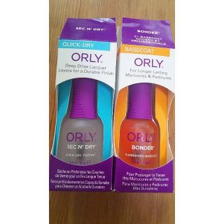 オーリー(ORLY)の【セット】Orly   Sec'N Dry + Bonder Base Coat(ネイルトップコート/ベースコート)