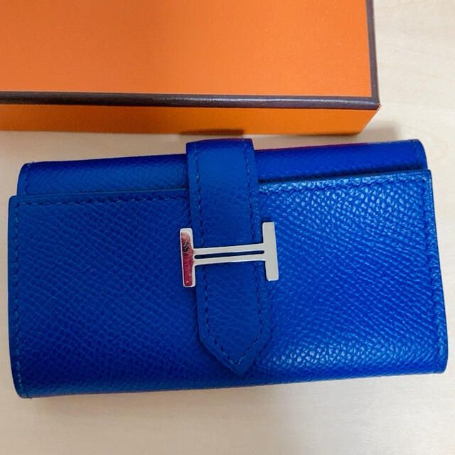 HERMES エルメス キーケース ブルー 超美品