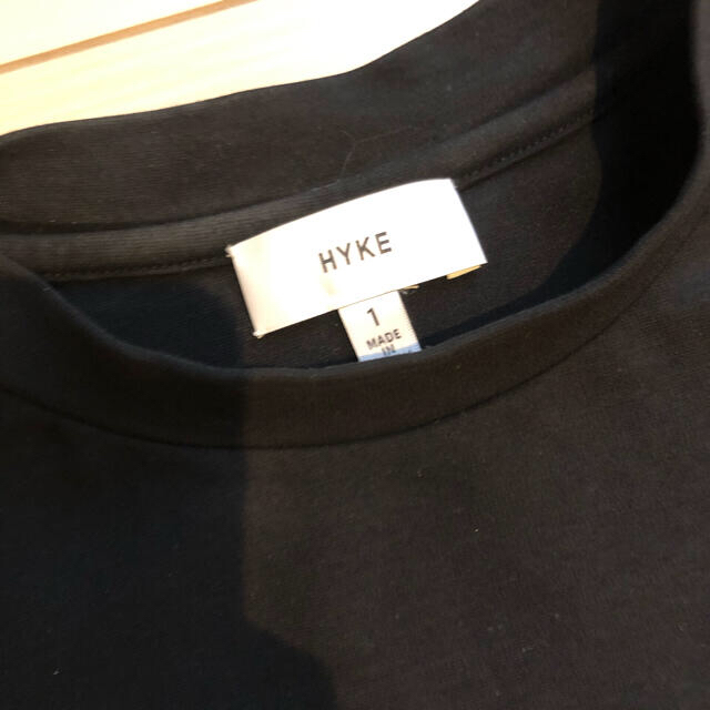 HYKE サイドジップ　プルオーバー　ブラック　サイズ1