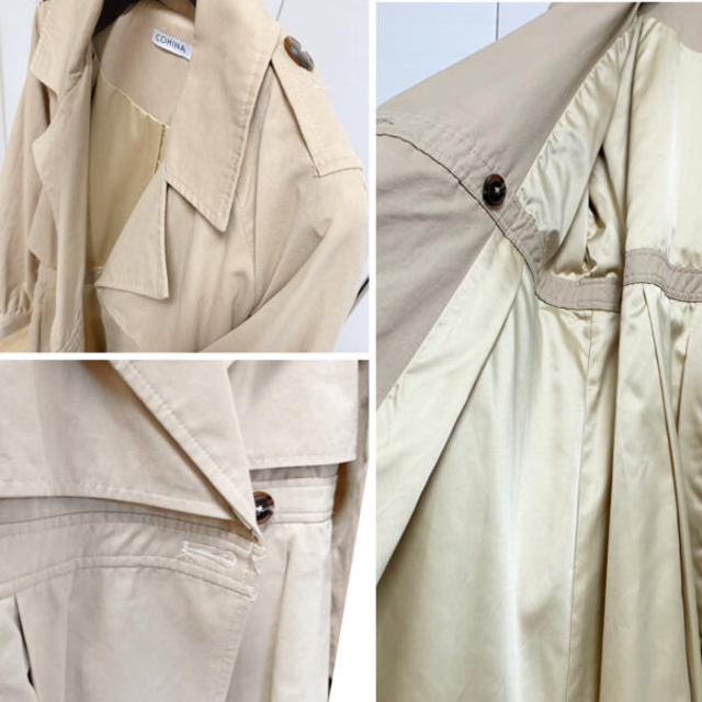 cohina コヒナ　トレンチコート レディースのジャケット/アウター(スプリングコート)の商品写真