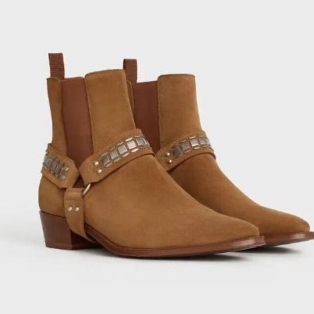 celine セリーヌ カマルグ バイカー チェルシーブーツ 41.5 25.5-