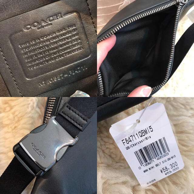 ☆新品☆COACH コーチ ボディバッグ ウエストポーチ ベルトバッグ