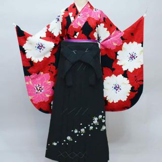 袴フルセット ジュニア用 135～150cm 紅一点 袴変更可 NO34482(和服/着物)