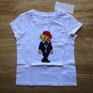 ラルフローレン(Ralph Lauren)のラルフローレン　ベビー　女の子　ガールズ　Tシャツ　白　ポロベア (Tシャツ/カットソー)