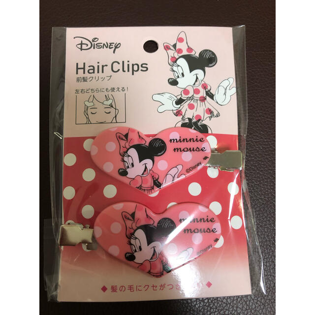 Disney(ディズニー)の新品✨前髪クリップ　ミニーちゃん レディースのヘアアクセサリー(ヘアピン)の商品写真