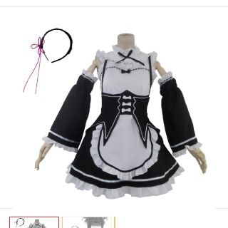 ボディライン(BODYLINE)の【新品未使用】ボディライン レム コスプレ メイド ウイッグ セット(衣装)