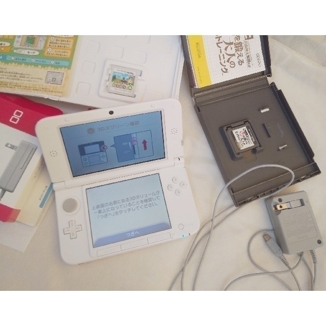 任天堂　3DS LL 本体　ソフト とび森　脳トレ 1