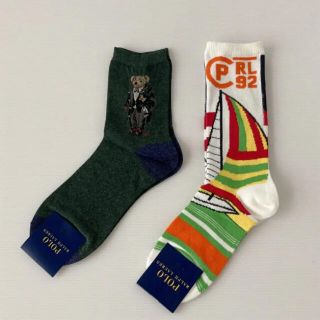 ポロラルフローレン(POLO RALPH LAUREN)の2足❣️新品⭐️ ポロ ラルフローレン レディース靴下 22〜24 ポロベア(ソックス)